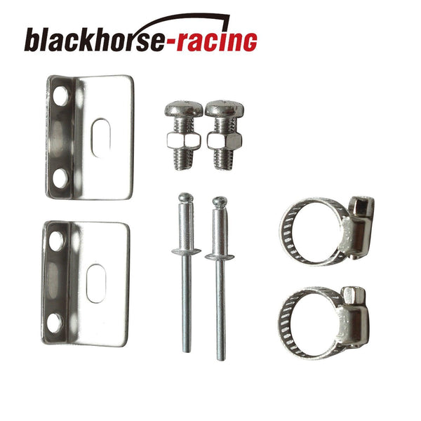 2'' x 15'' Polished STAINLESS Steel Radiator Overflow Tank Universal - www.blackhorse-racing.com