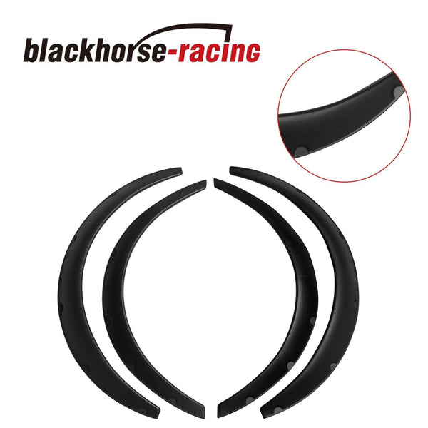 4PCS 890MM Universal Fender Flares Flexible Durable Polyurethane Car Body Kit - www.blackhorse-racing.com