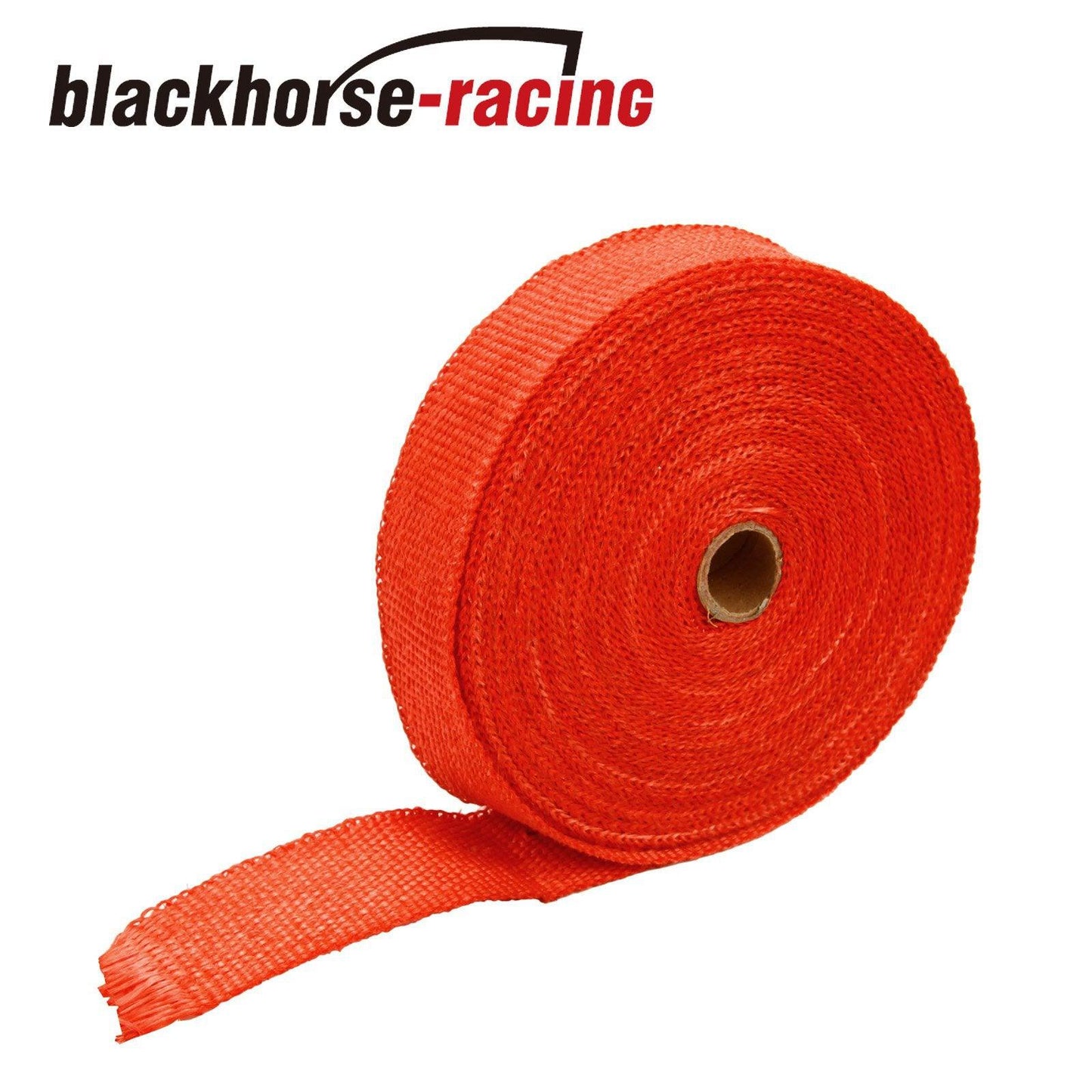 
                  
                    Red 2'' x 50FT (15M) Exhaust Header Fiberglass Heat Wrap Tape w/10 Steel Ties - www.blackhorse-racing.com
                  
                