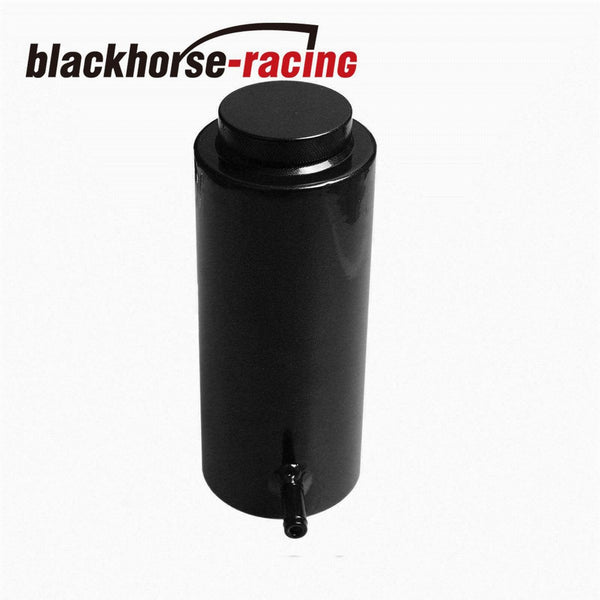 Aluminum Radiator Coolant Catch Tank Overflow Reservoir Black 800ml Universal - www.blackhorse-racing.com