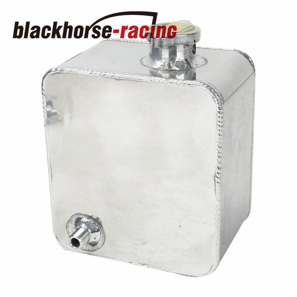 2.5L Universal Aluminum Coolant Radiator Overflow Recovery Water Tank Bottle - www.blackhorse-racing.com
