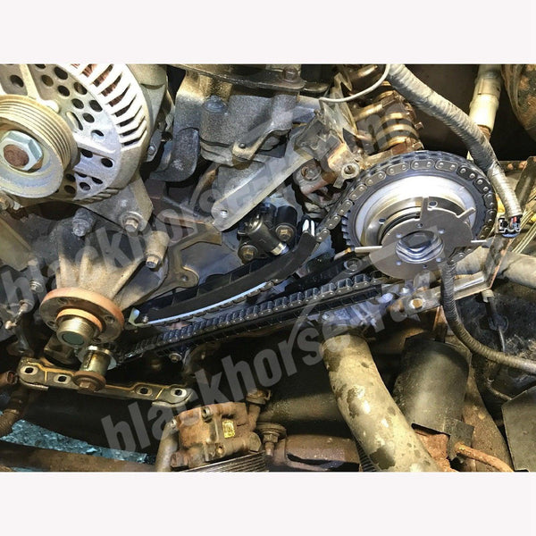 Fits Ford F150 F250 Lincoln 5.4L V8 04+ Timing Chain Water Pump Kit+Cam Phasers - www.blackhorse-racing.com