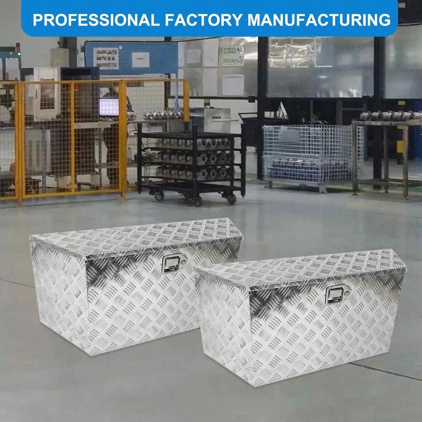 
                  
                    49"X15"X18.5" Heavy Duty Aluminum Truck Pickup Storage Tool box Lock Underbody
                  
                
