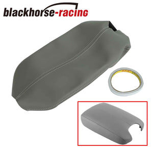 Gray Center Console Armrest Lid Cover Trim Leather Fit 2008-2012 Honda Accord