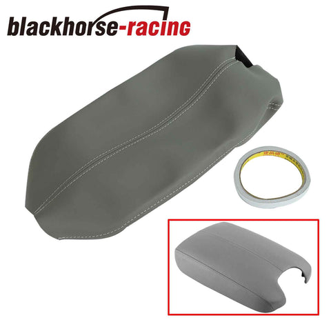 Gray Center Console Armrest Lid Cover Trim Leather Fit 2008-2012 Honda Accord