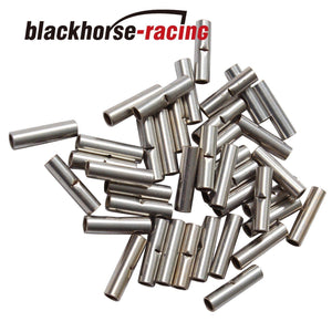 100Pcs 16-14 Ga. NON-INSULATED SEAMLESS BUTT WIRE CONNECTOR UNINSULATED SLIVER - www.blackhorse-racing.com