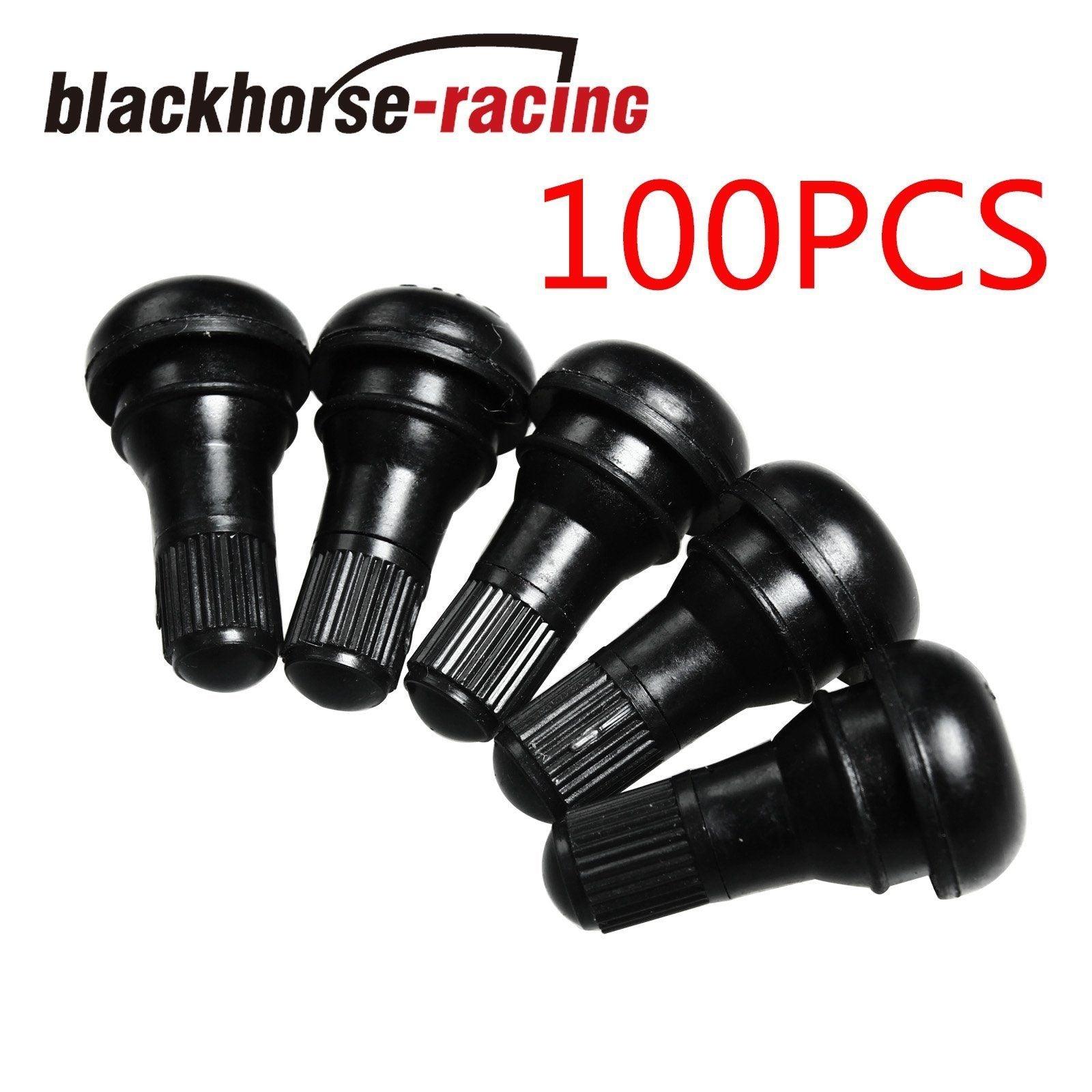 100 PCS TR412 TIRE RUBBER VALVE STEM ATV LAWN MOWER GARDEN TRACTOR PLUG STEM - www.blackhorse-racing.com
