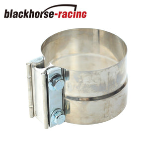 FITS Catback Muffler pipe 2.25" Stainless Band Clamp Step Clamps