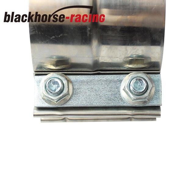 FITS Catback Muffler pipe 2.25" Stainless Band Clamp Step Clamps
