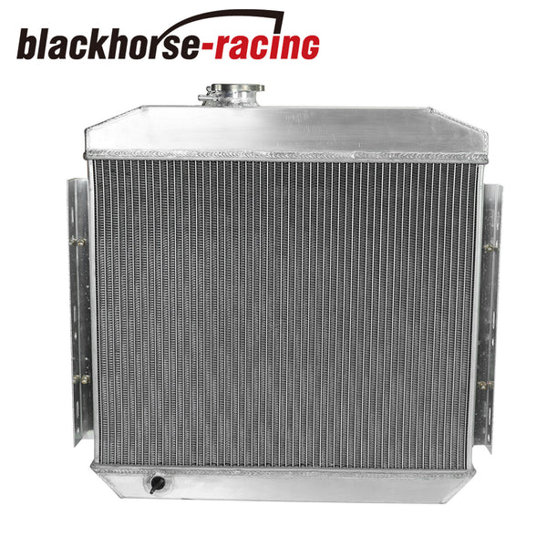 Aluminum Racing Radiator 3 Row + Fan Shroud For 1955-1957 Chevy Block V8 Bel Air