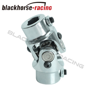 3/4" DD X 3/4" DD Stainless Steel Single Universal Steering Chrome U-Joint Shaft