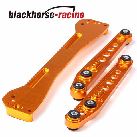 Rear Lower Control Arm Subframe Brace Kit For Honda Civic CX EX 96-00 Gold - www.blackhorse-racing.com