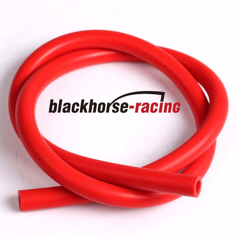10 Feet ID: 1/4'' / 6mm Silicone Vacuum Hose Tube High Performance Red - www.blackhorse-racing.com