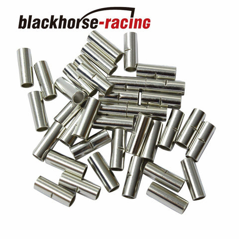100Pcs 12-10 Ga. NON-INSULATED BUTT SEAMLESS WIRE CONNECTORS UNINSULATED SLIVER - www.blackhorse-racing.com