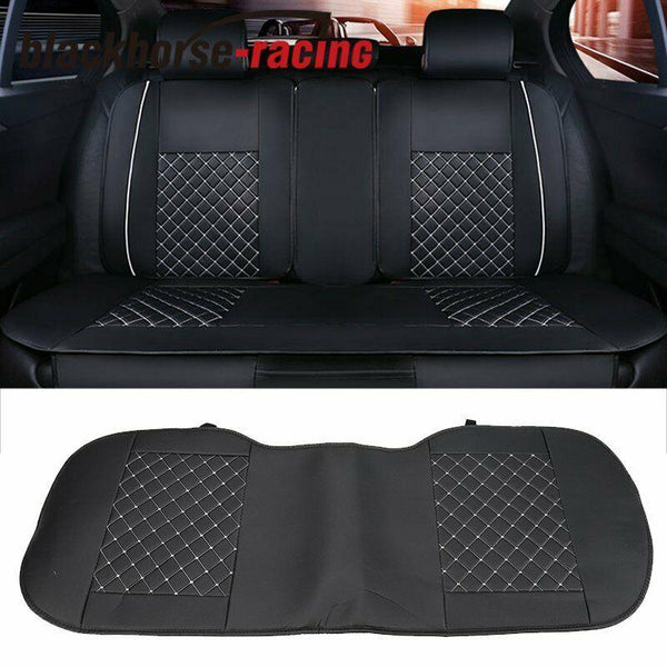 Universal 5-Seats Front + Rear Car Seat Cover Cushion Set Microfiber PU Leather - www.blackhorse-racing.com