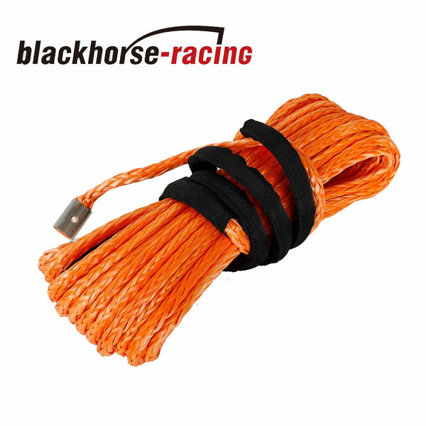 5/16" x 50' 20000 LB Capacity Synthetic Winch Rope Line Cable ATV UTV Orange