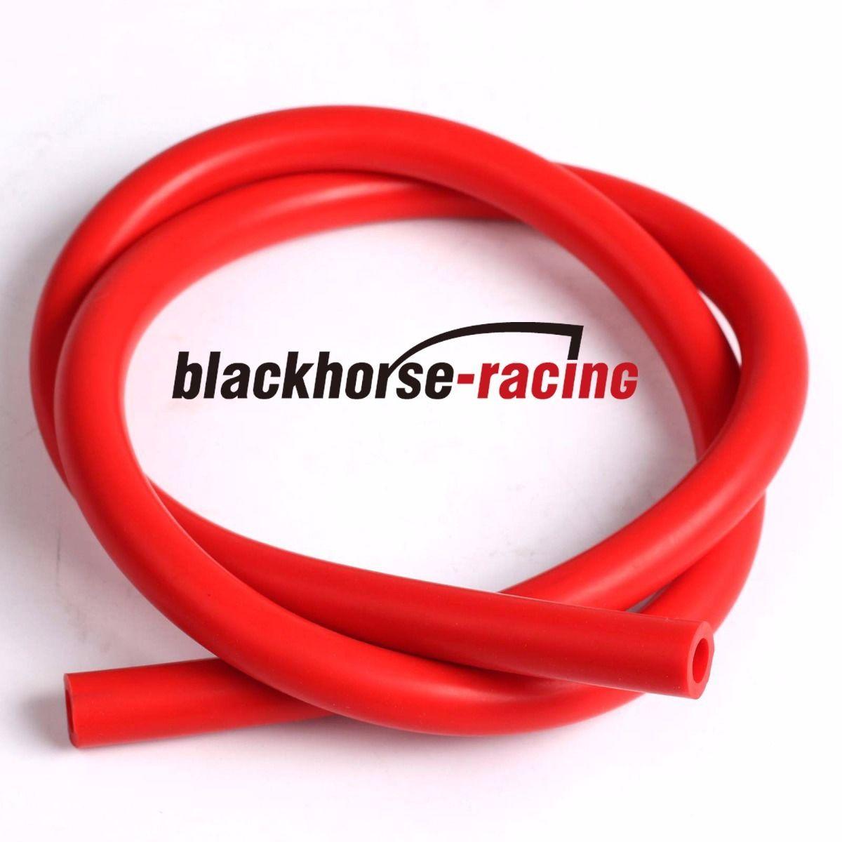 10 Feet ID: 15/32''/12mm Silicone Vacuum Hose Tube High Performance Red - www.blackhorse-racing.com