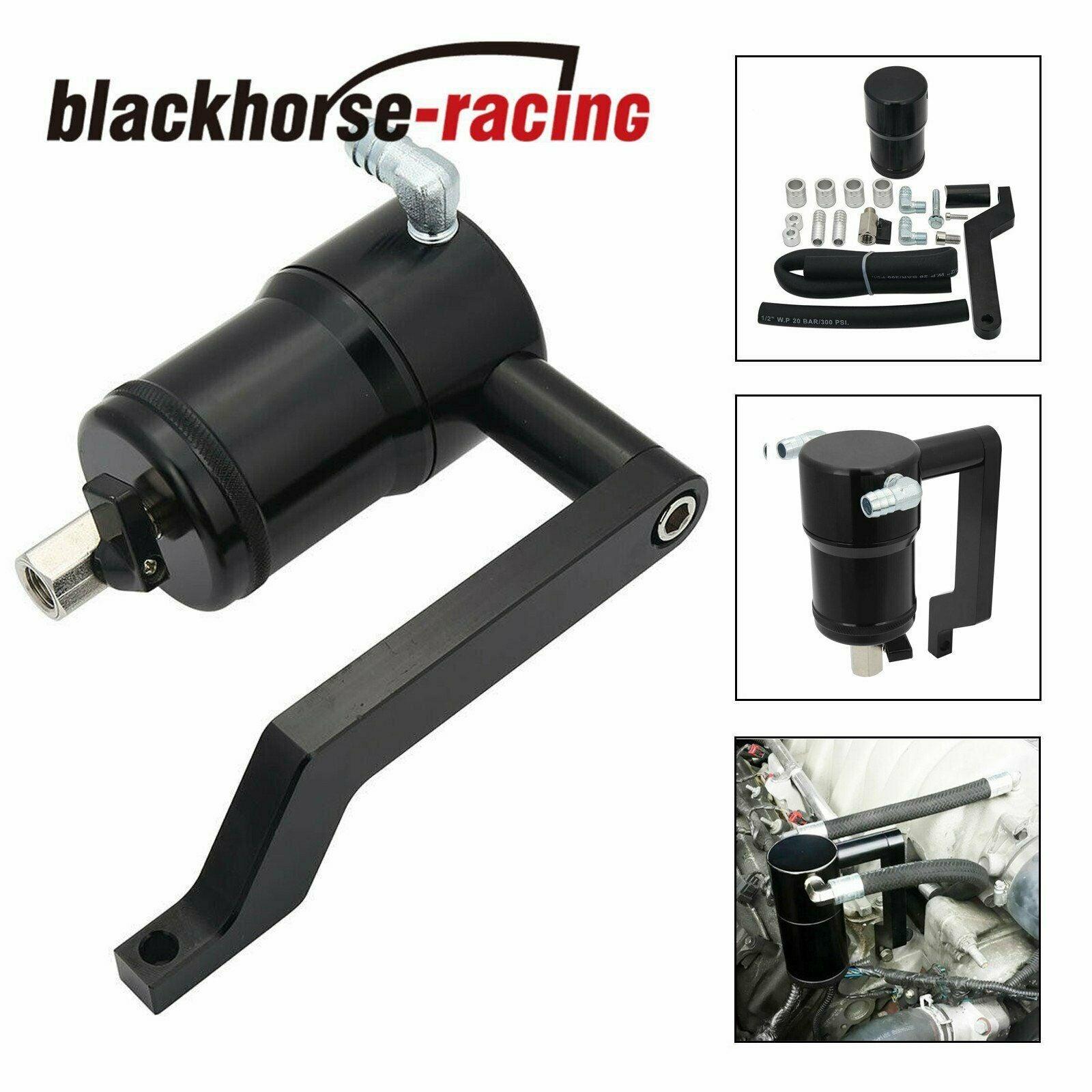Oil Catch Can Tank w/ Z Bracket For 09-19 Dodge Challenger RAM 1500 5.7L 6.4L - www.blackhorse-racing.com