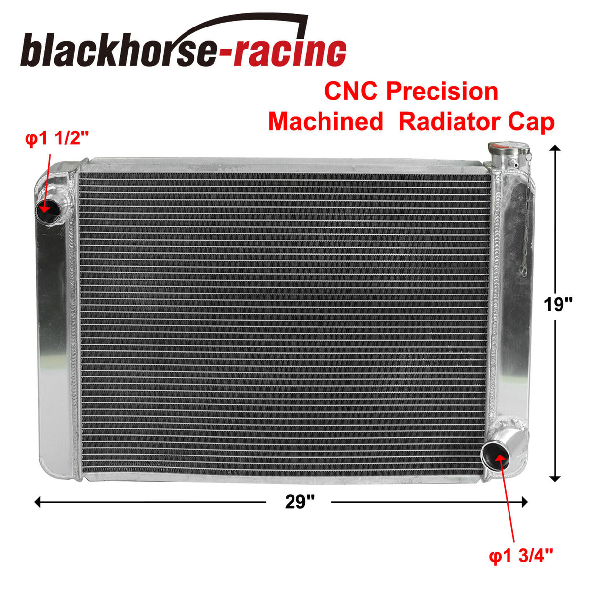 Aluminum Racing Radiator 29X19 Universal For Chevrolet Chevy GM SBC He ...