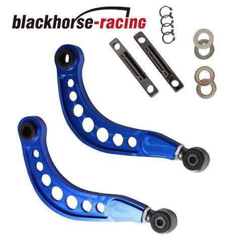 REAR UPPER CAMBER CORRECTION KIT ANODIZED FOR 06-15 HONDA CIVIC 1.8L 2.0L BLUE - www.blackhorse-racing.com