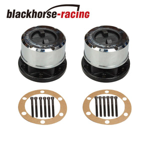 Pair Set of 2 Locking Hubs For Nissan Pathfinder Frontier Xterra Titan D21 - www.blackhorse-racing.com