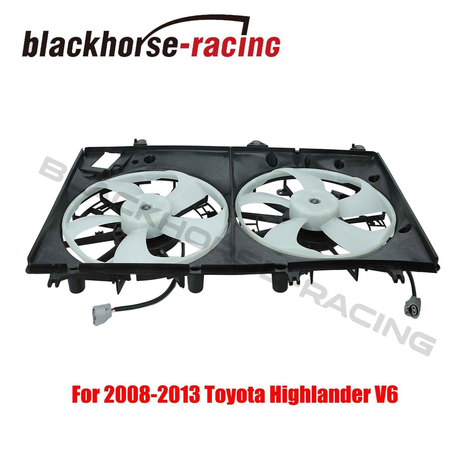 For 2008-2013 Toyota Highlander V6 Condenser Radiator Cooling Fan Assembly