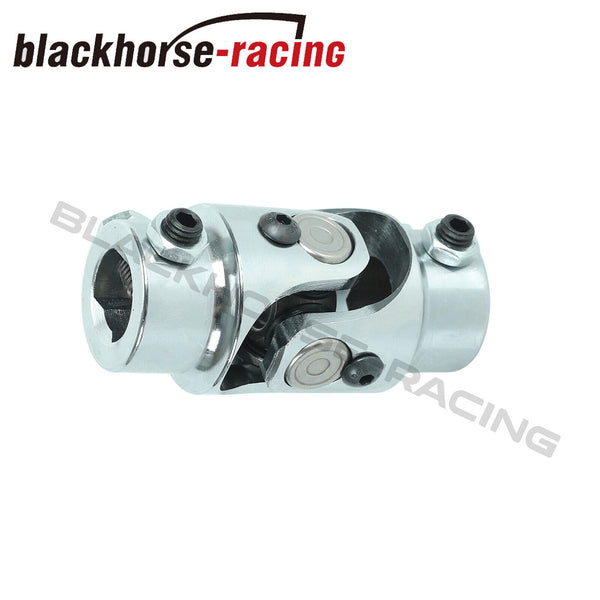 3/4" DD X 3/4" DD Stainless Steel Single Universal Steering Chrome U-Joint Shaft