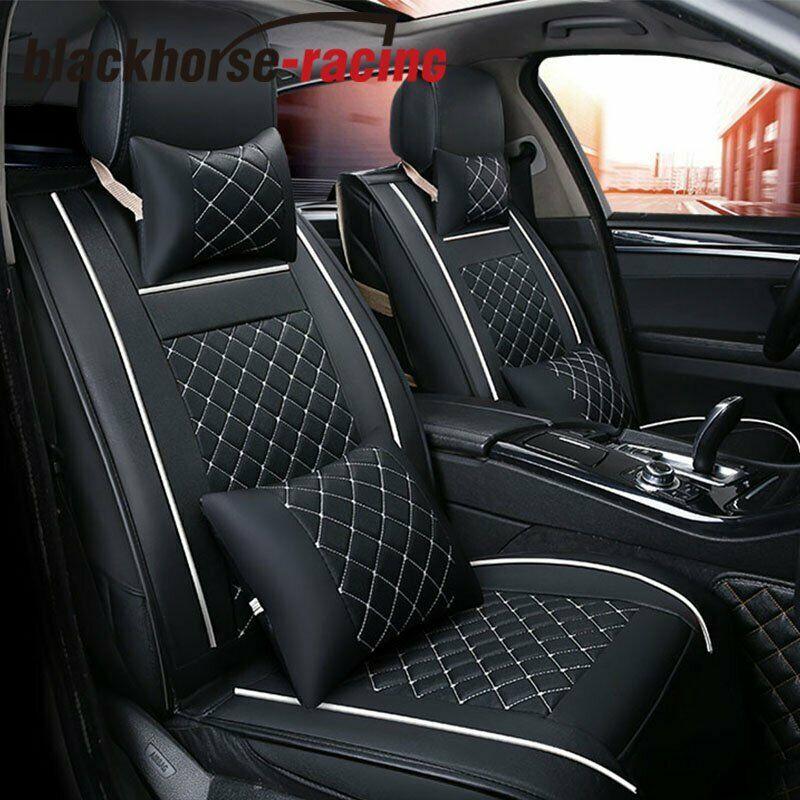 
                  
                    Universal 5-Seats Front + Rear Car Seat Cover Cushion Set Microfiber PU Leather - www.blackhorse-racing.com
                  
                