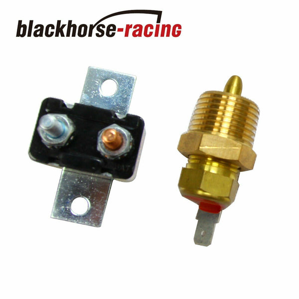 3/8'' Thread Electric Radiator Engine Fan Thermostat Temperature Switch Relay Kit - www.blackhorse-racing.com