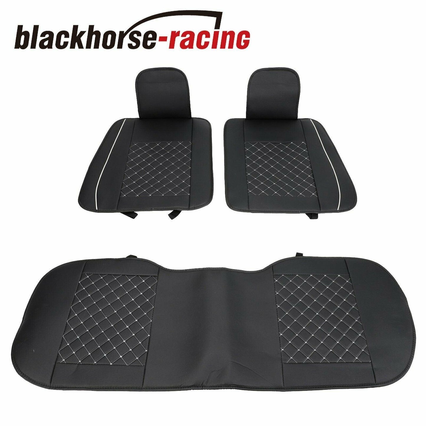 
                  
                    Universal 5-Seats Front + Rear Car Seat Cover Cushion Set Microfiber PU Leather - www.blackhorse-racing.com
                  
                