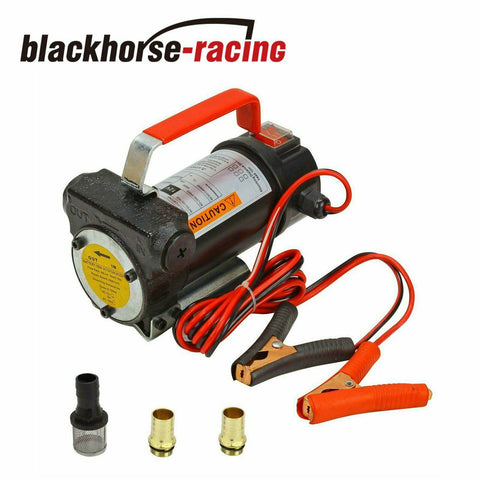 Electric Fuel Transfer Pump 12V DC Fit Diesel Kerosene Oil Commercial Auto - www.blackhorse-racing.com