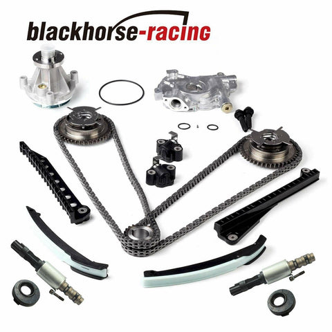 Timing Chain Kit Cam Phaser Water Pump Oil Pump Solenoid Valve For Ford 5.4L 3V - www.blackhorse-racing.com