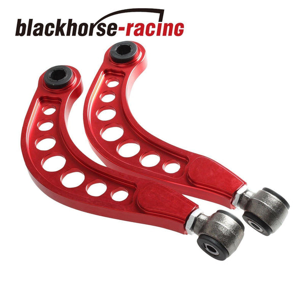 RED ANODIZED REAR UPPER CAMBER CORRECTION KIT FOR HONDA CIVIC 1.8L 2.0L 2006-15 - www.blackhorse-racing.com