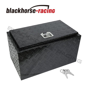 30" Truck Bed/Trailer Aluminum Tool Box pickup trunk Storage Black Pickup/ RV