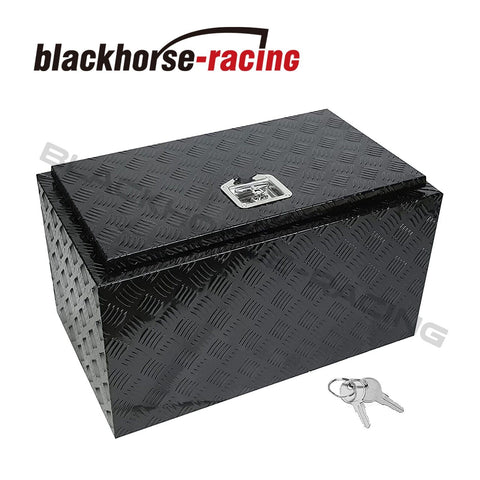 30" Truck Bed/Trailer Aluminum Tool Box pickup trunk Storage Black Pickup/ RV