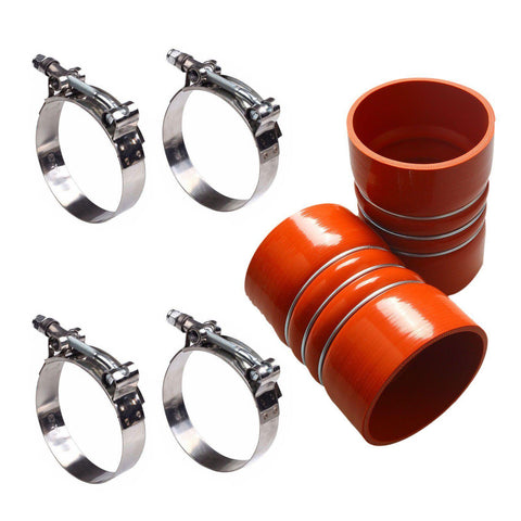 Silicone Charge Air Cooler Hump Hose 4'' x 6'' 101.6mm x 152.4mm with Clamps - www.blackhorse-racing.com