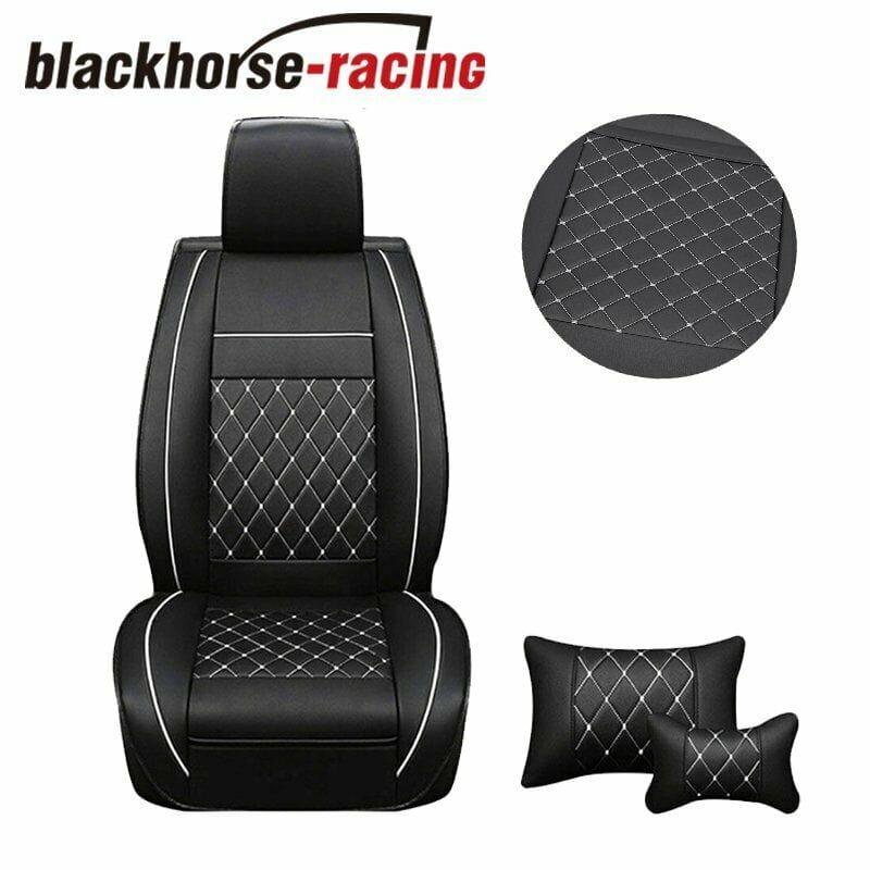 
                  
                    Universal 5-Seats Front + Rear Car Seat Cover Cushion Set Microfiber PU Leather - www.blackhorse-racing.com
                  
                