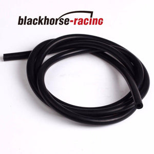 10 Feet ID:15/32''/12mm Silicone Vacuum Hose Tube High Performance Black - www.blackhorse-racing.com