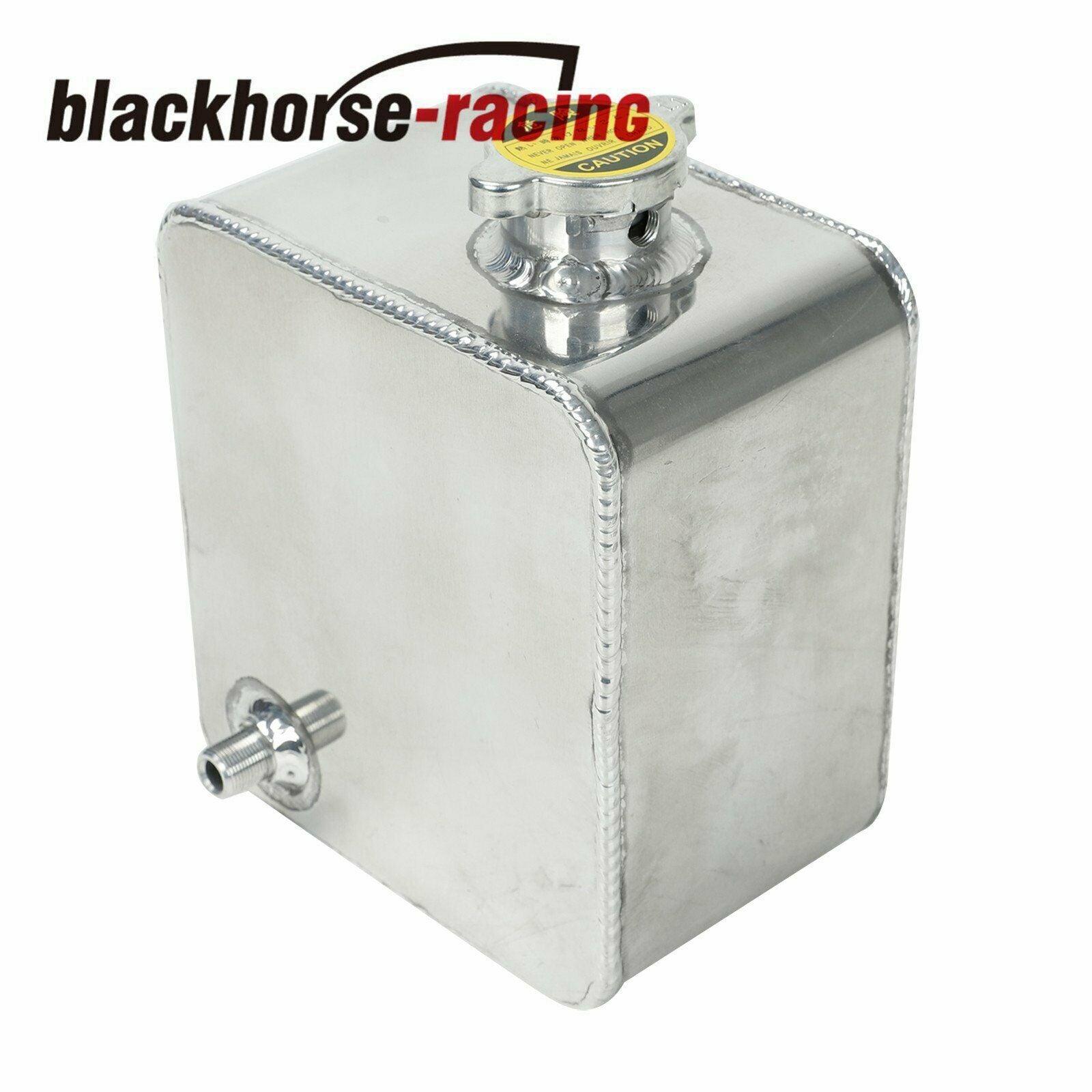 2.5L Universal Aluminum Coolant Radiator Overflow Recovery Water Tank Bottle - www.blackhorse-racing.com