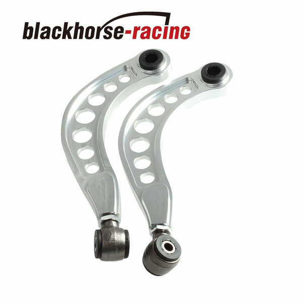 REAR UPPER CAMBER CORRECTION KIT ANODIZED FOR 06-15 HONDA CIVIC 1.8L 2.0L SILVER - www.blackhorse-racing.com