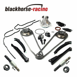 Fits Ford Lincoln 04-08 Timing Chain Water Pump Kit+Cam Phasers+Gaskets+Solenoid - www.blackhorse-racing.com