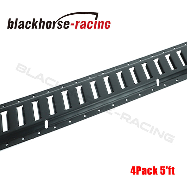 4 Pack 5' E Track Tie Down Rails System Power Coated E-Tracks for Cargo Trailers
